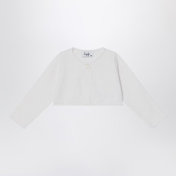 Short wrap cardigan white milk