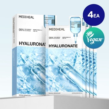 MEDIHEAL Hyaluronate Essential Mask Sheet Ultra Hydration 4ea
