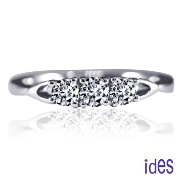 ides愛蒂思 精選線戒八心八箭完美車工鑽石戒指/線戒