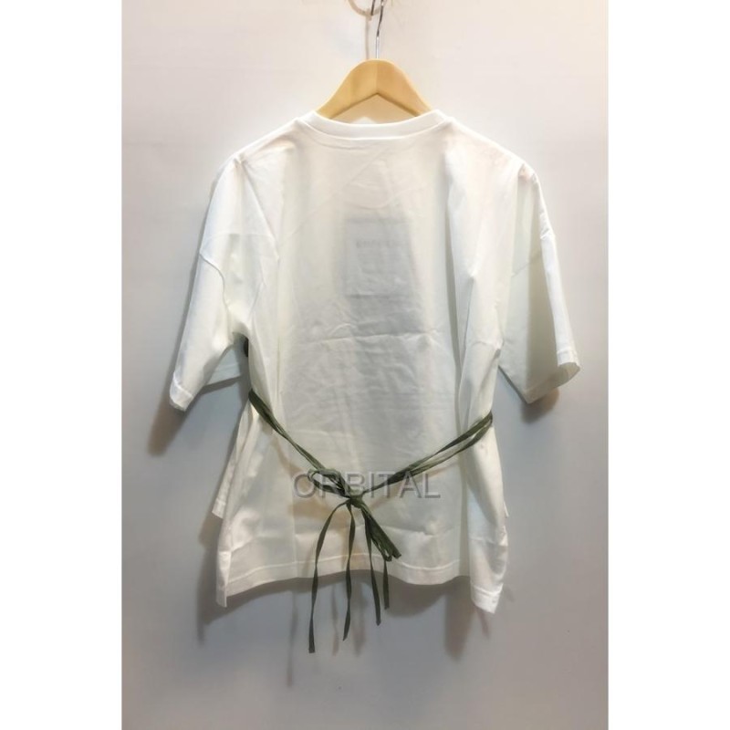 代官山)ENFOLD エンフォルド 20AW Cut Layered Tシャツ レイヤード コルセットTシャツ ホワイト×カーキ サイズ38 タグ付き  | LINEショッピング