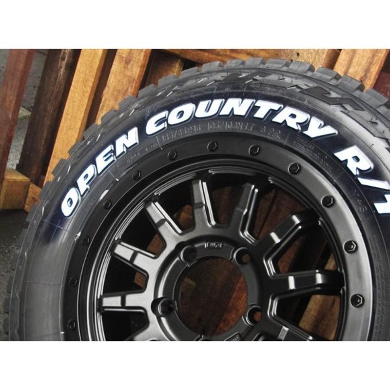 ジムニー JB23 JB64 JA11 JA12 JA22 タイヤホイール 16インチ トーヨー オープンカントリー TOYO OPEN  COUNTRY RT ホワイトレター 185/85R16 4本セット | LINEショッピング