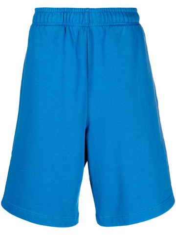 AMBUSH - logo-embroidered track shorts - men - Cotton/Polyester - S - Blue