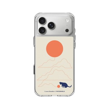 iPhone 17 Pro Max Clear Case（相機按鈕） 透明 - ilovedoodle (Lim Heng Swee) - Cat Landscape - Hairball 貓咪貓球
