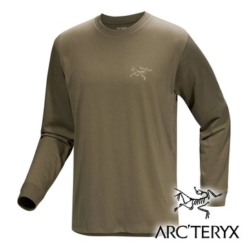 【Arc'teryx 始祖鳥】男 Kragg SL長袖圓領棉T恤『龍紋綠』X009536 戶外 露營 登山 健行 休閒 時尚 圓領 長袖 T恤