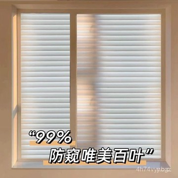 🔥桃園有貨🔥百葉窗戶貼紙防走光衛生間磨砂玻璃貼膜防窺隱私全遮光透光不透明R3DC ZDMB