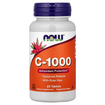 NOW Foods, C-1000，60 片