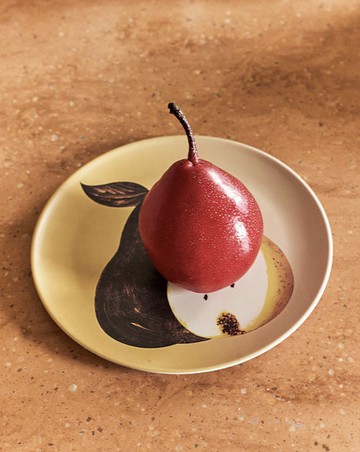 SoftServe柔軟供應 設計師 梨子鴨蛋 抗摔兒童餐具竹纖維盤子