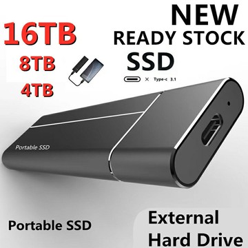 迷你固態硬盤16tb 8TB 4TB 2TB 500G大容量Usb3.1 C接口高速便攜鋁合金