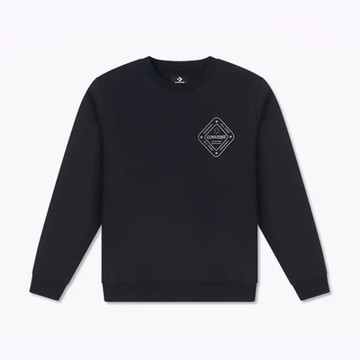 CONVERSE WINTER ART GRAPHIC CREW 圓領套頭衫 男 黑色-10025632-A01