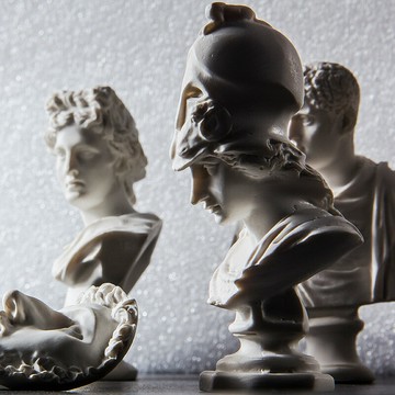 【10個套裝B】樹脂小石膏像5-8cm迷你人物模型擺件美術教具繪畫素描頭像人像雕塑石膏體亞歷山大雅典娜阿波羅