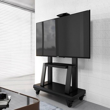 通用電視機支架可移動一體機落地式掛架推車帶輪會議戶外活動架子