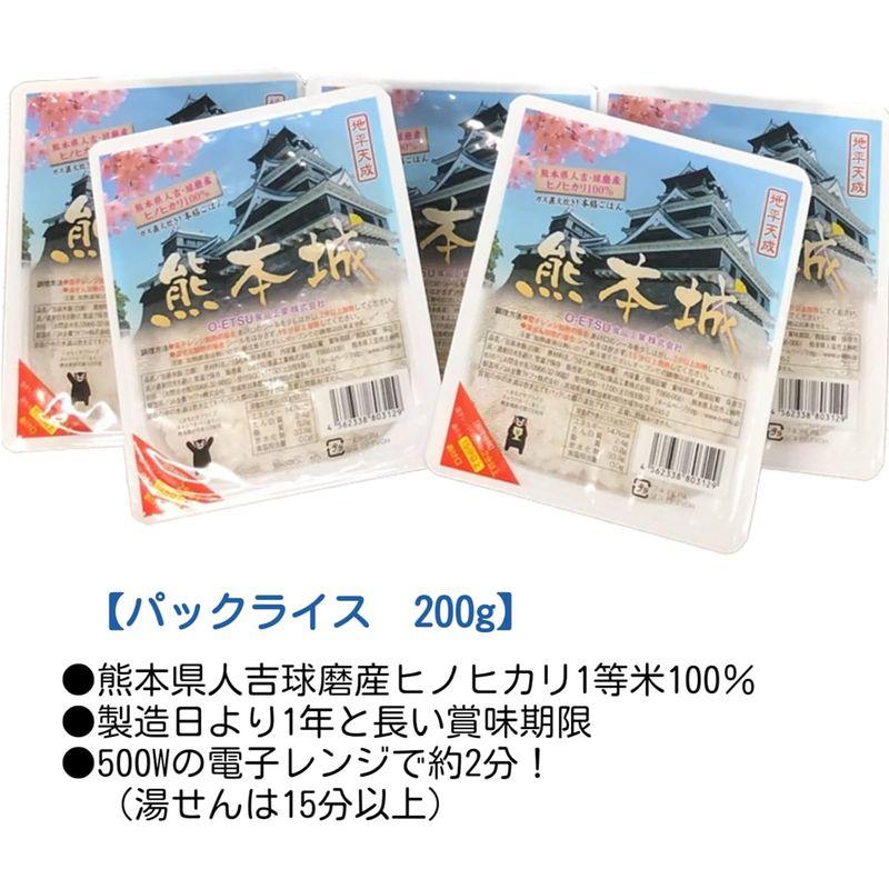 詰め合わせセット和柄ギフト米150g（無洗米）×5個＆熊本城ごはんパックライス200g×5個 備蓄 防災