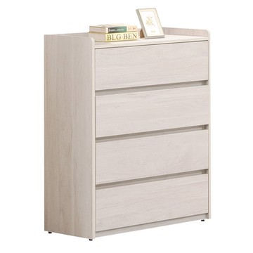 文創集 卡依2.7尺四抽斗櫃(二色可選)-80x43x107.5cm免組