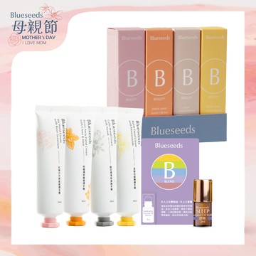【芳香護手】植萃精油香氛護手霜組30ml x 4入 (玫瑰/金銀花/橙花/柑橘) + 舒眠滾珠精油2ml