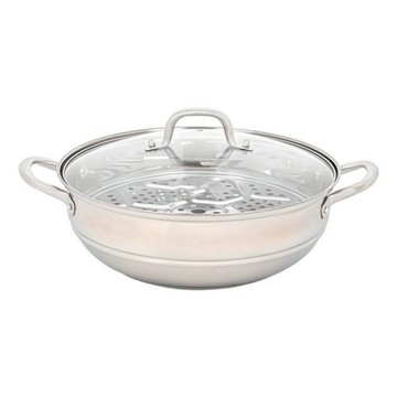 HOMEPOWE 全不鏽鋼IH宴會鍋  1個  34cm