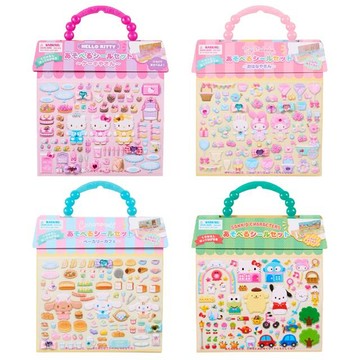 小禮堂 Sanrio 三麗鷗 手提貼紙書 (家家酒款) Kitty 美樂蒂 大耳狗