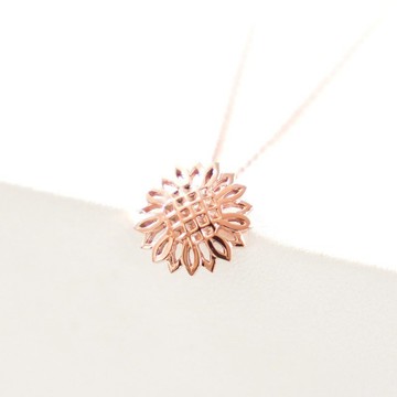 太陽花 向日葵 項鍊 玫瑰金 SILVER925 雛菊 飾品