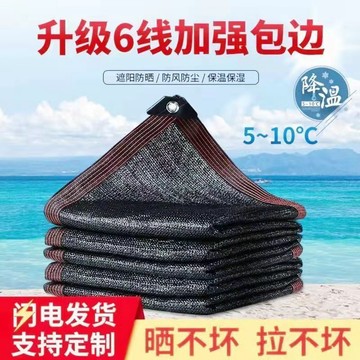 🔥臺灣出貨🔥遮陽網加密加厚網遮蔭擋太陽花卉陽臺庭院包邊隔熱戶外