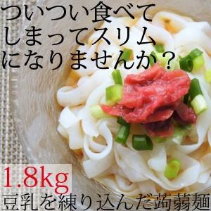 メガ盛り1.8kg 豆乳こんにゃく麺180ｇ×10袋