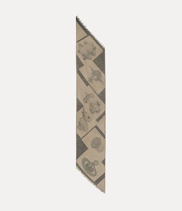 Vivienne Westwood Two Point Scarf Black Figurines Unisex