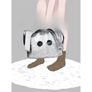 HUOWUS原創設計頭套手袋防水褶皺杜邦紙材質單肩包