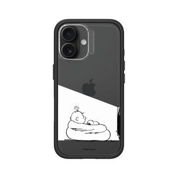 iPhone 16 Mod NX 黑 - 史努比 Snoopy - Snoopy&Charlie Brown追劇時間