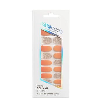 韓國vavacoco 光感凝膠美甲貼片20片-F