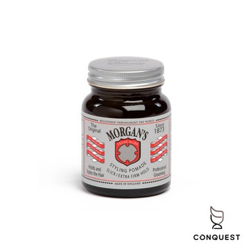 【CONQUEST】Morgan's Extra Firm Hold Pomade 超強力型水洗式髮油 英國元老級髮油