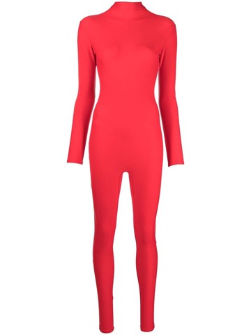 Atu Body Couture - high neck long sleeves all-in-one - women - Polyester - L - Red