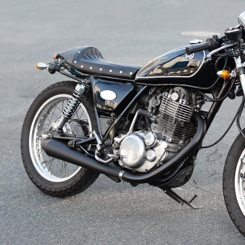 sr400 ステンレス　フルエキゾーストマフラー