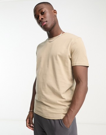 Jack & Jones oversized t-shirt in stone-Neutral