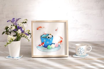 【抹茶與糰子】-CatGal原創畫作-藝術微噴複製畫