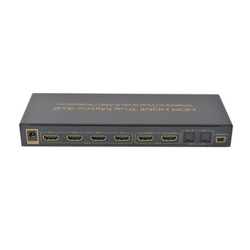 [5大陸直寄] AIS 艾森 2.0HDMI4進2出音頻分離矩陣4*2真矩陣音頻光纖4K60HZ/True Matrix HDMX0014