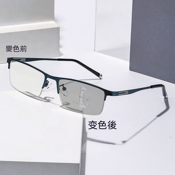 海之星👓老花眼鏡 遠近兩用老花鏡 多焦點老花眼鏡 變色老花鏡 防藍光眼鏡 金屬鏡架 商務男女款 老花鏡 眼鏡
