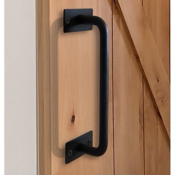 美式穀倉門把手 復古櫥櫃老式木門平開推拉門鐵藝門手把(22cm/30cm)