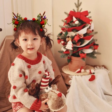 免運🎁聖誕節頭飾發光聖誕髮箍小朋友可愛頭飾品擺攤批發鹿角頭箍聖誕節禮物 女生禮物 生日禮物 聖誕節裝扮 聖誕節