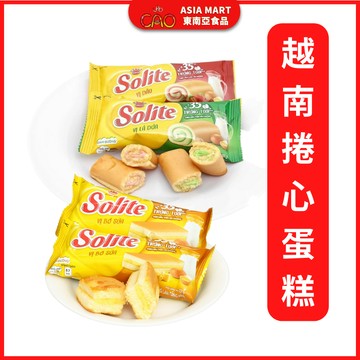 越南捲心蛋糕SOLITE Bánh Bông Lan Cuộn Kem 越南餅乾 越南零食 一個小包*18g