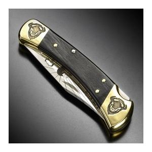 BUCK 折りたたみナイフ 限定品 イエローホースカスタム バッファロー刻印 バックナイフ Folding Hunter