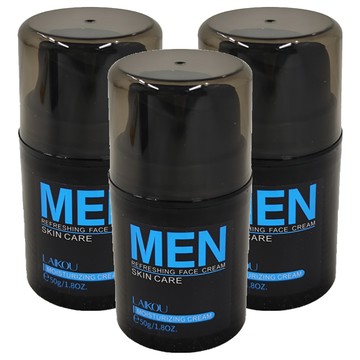 LAIKOU萊蔻 男士海洋能量保濕霜-深層保濕 清爽控油 改善粗糙  50g  3入