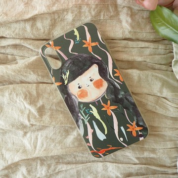 快樂海草包子小姐手機殼 可定制各種型號 新款手机壳