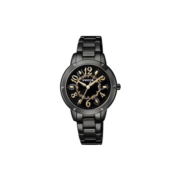 CITIZEN wicca雪花耀眼氣質女錶/黑/BT2-742-51