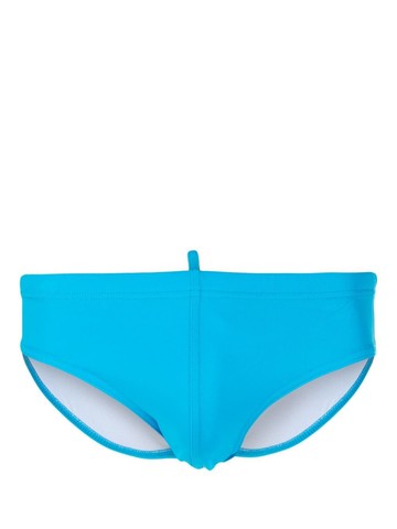 Dsquared2 - rear logo-print swim trunks - men - Elastane/Polyamide - 46 - Blue