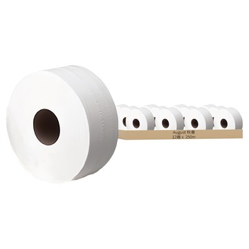 August 秋香 大捲筒衛生紙 250M  12捲  1箱