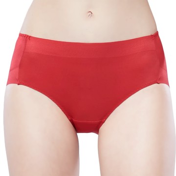 SWEAR 思薇爾 撩波 琉晶羽系列 M-XXL 低衩 素面 中低腰 三角 女內褲 (酡紅色)