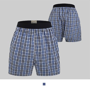 【男人幫大尺碼】Z0328-舒適格紋四角褲-男