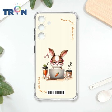 TRON 三星 S24 PLUS 小動物不想上班 兔狗貓 四角防摔載具殼 軟殼 手機殼