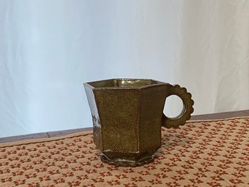 青青子衿系列/六棱陶板茶杯/咖啡杯/景德鎮