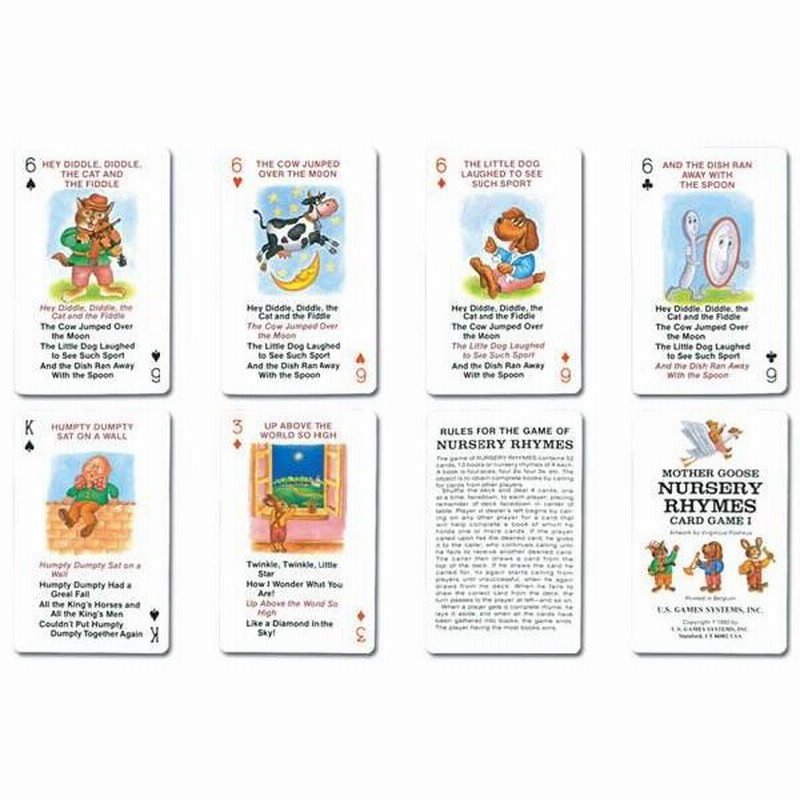 MOTHER GOOSE-NURSERY RHYMES-CARD GAME】トランプ マザーグース