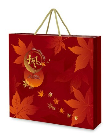【紅標】手提袋/迎楓秋月12入用  / 100個&300個