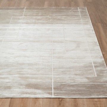 克萊歐方格緹花竹纖維地毯 200x290cm 灰